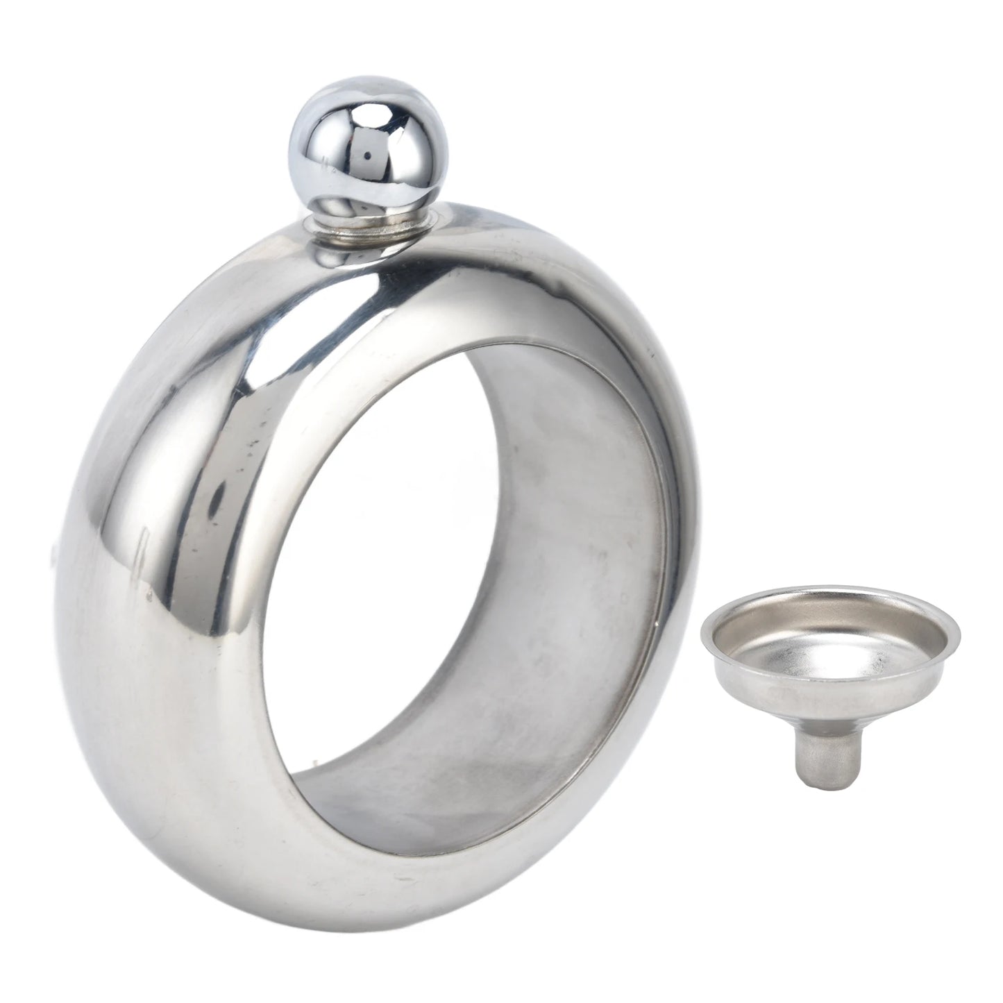 Flask Bangle - Silver